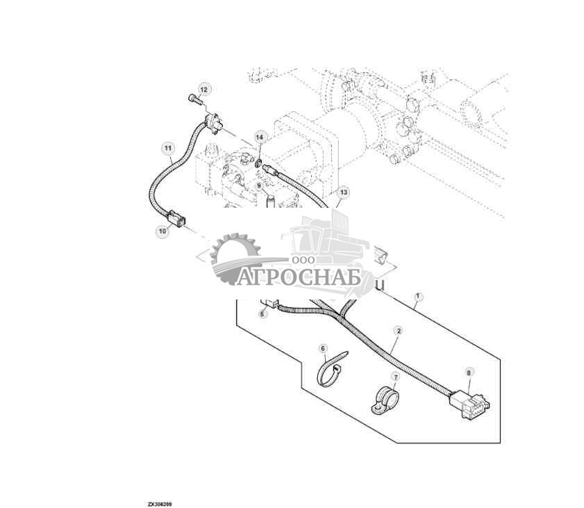WIRING HARNESS (REPAIR), REAR AXLE (FOUR-WHEEL DRIVE) 